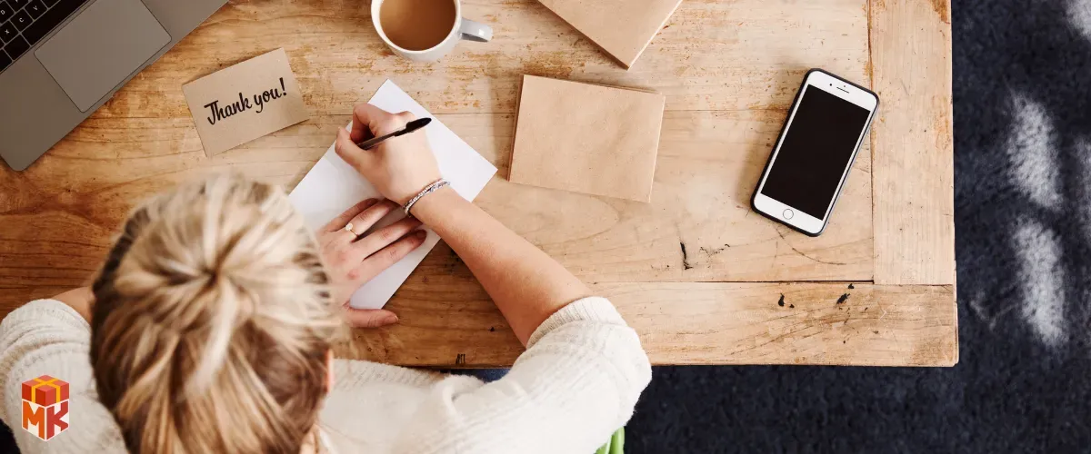 یادداشت تشکر با دست‌خط خودتان