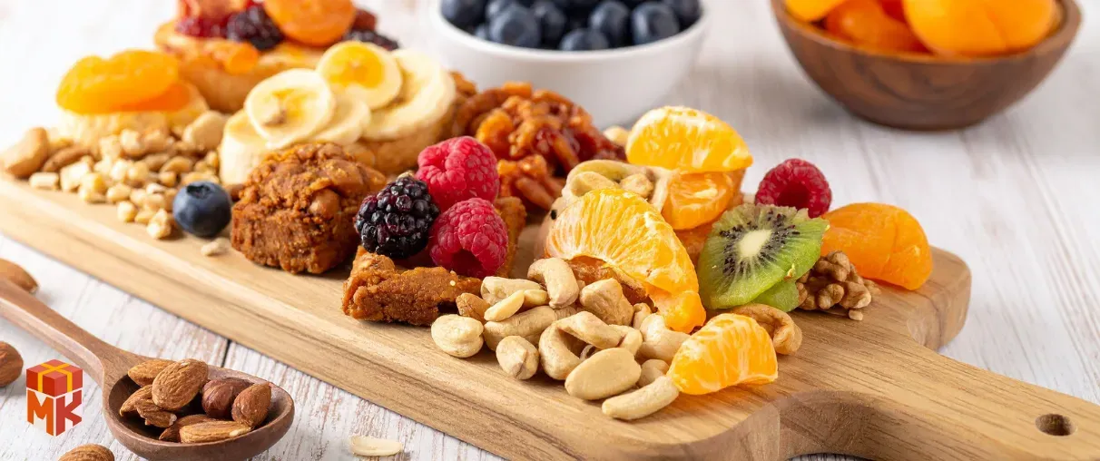 Box of nuts and fruits for Yalda night