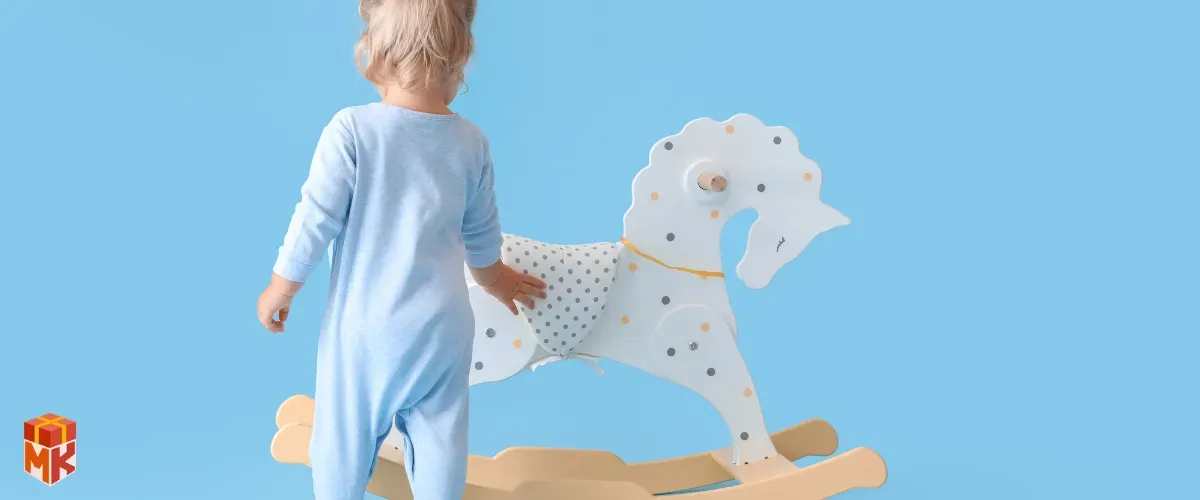 راکر کودک اسب چوبی