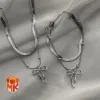 ست گردنبند و دستبند دخترانه طرح پاپیون