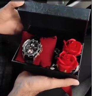 پک هدیه مردانه مدل Red black 3