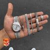 ست نقره ای مردانه مدل Silver