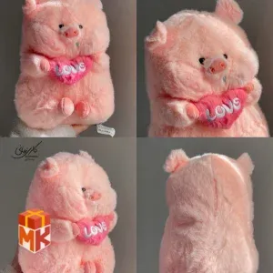 عروسک دخترانه مدل خوک صورتی