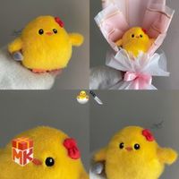 عروسک جوجه زرد فانتزی