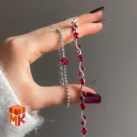 ست دستبند و گردنبند زنانه مدل Red heart