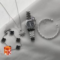 ست هدیه زنانه نقره‌ای مشکی محصول مرتبط