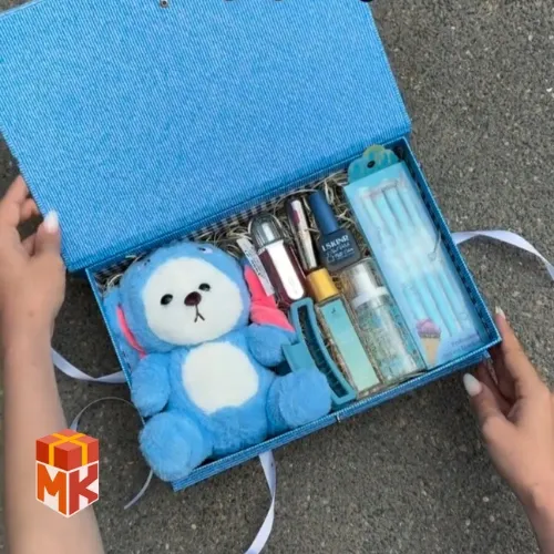 پک هدیه دخترانه فانتزی مدل Blue Stitch
