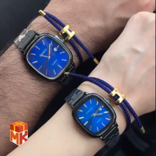 ست ساعت کاپلی کاسیو مدل Square Black