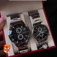 ست هدیه مردانه ساعت کاسیو مدل Black Chrono Couple محصول مرتبط