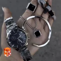 ست هدیه مردانه ساعت کاسیو مدل Silver Chrono محصول مرتبط