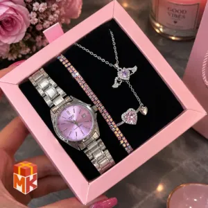 ست کادویی زنانه کاسیو مدل Pink Angel