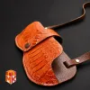 قاب عینکی چرم طبیعی دست‌ ساز