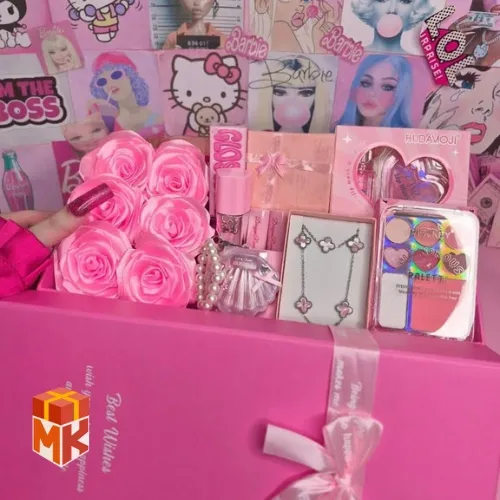 پک هدیه دخترانه مدل Pink Clover