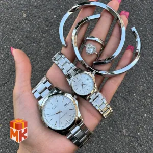 ست کادویی کاپلی مدل Pure Silver White