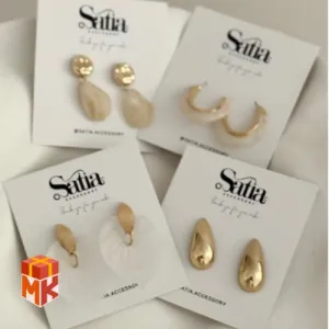 گوشواره زنانه ۴ عددی مدل Satia Aesthetic