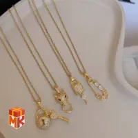 گردنبند استیل زنانه کالکشن قفل و کلید
