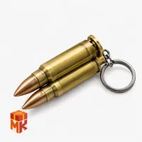 فندک اتمی طرح فشنگ جفت آویزی