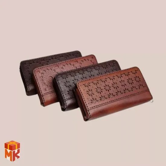 کیف چرم با طرح اسلیمی