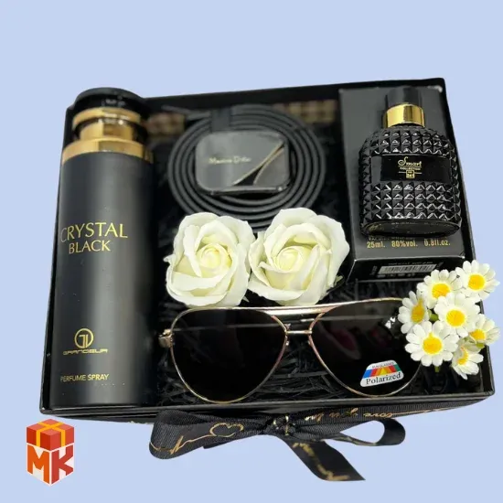 پک هدیه مردانه مدل black & gold 3